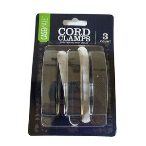 Cord Clamps Cable Wire Organizer Clutter Home Office Desk Double Adhesive New